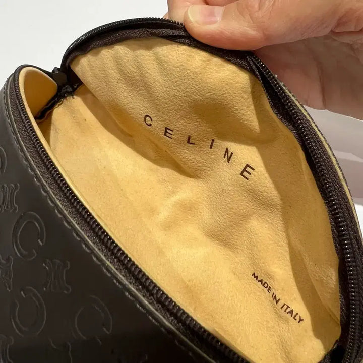 [BUNJANG] Celine Triomphe Leather Eyeglass/Sunglasses Case / 셀린느(celine) 트리오페 가죽 안경/선글라스 케이스