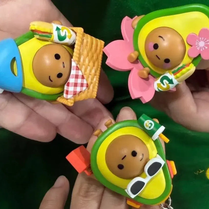 [BUNJANG] Subway Picnic Theme Keyring Set / 써브웨이 피크닉 벚꽃카도. 뮤직카도. 피크닉카도 3종세트
