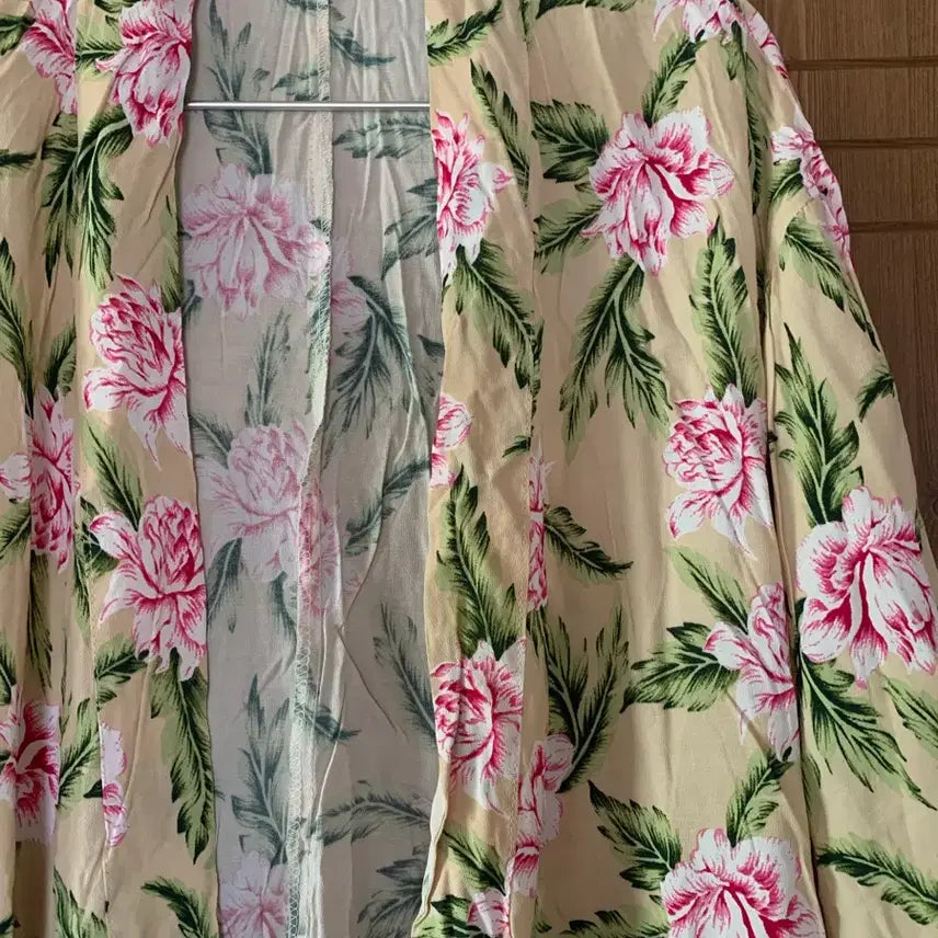 [BUNJANG] Floral Robe Cardigan / 플라워 로브 가디건 (새상품)