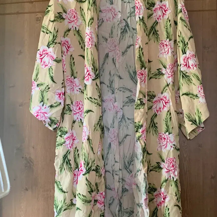 [BUNJANG] Floral Robe Cardigan / 플라워 로브 가디건 (새상품)