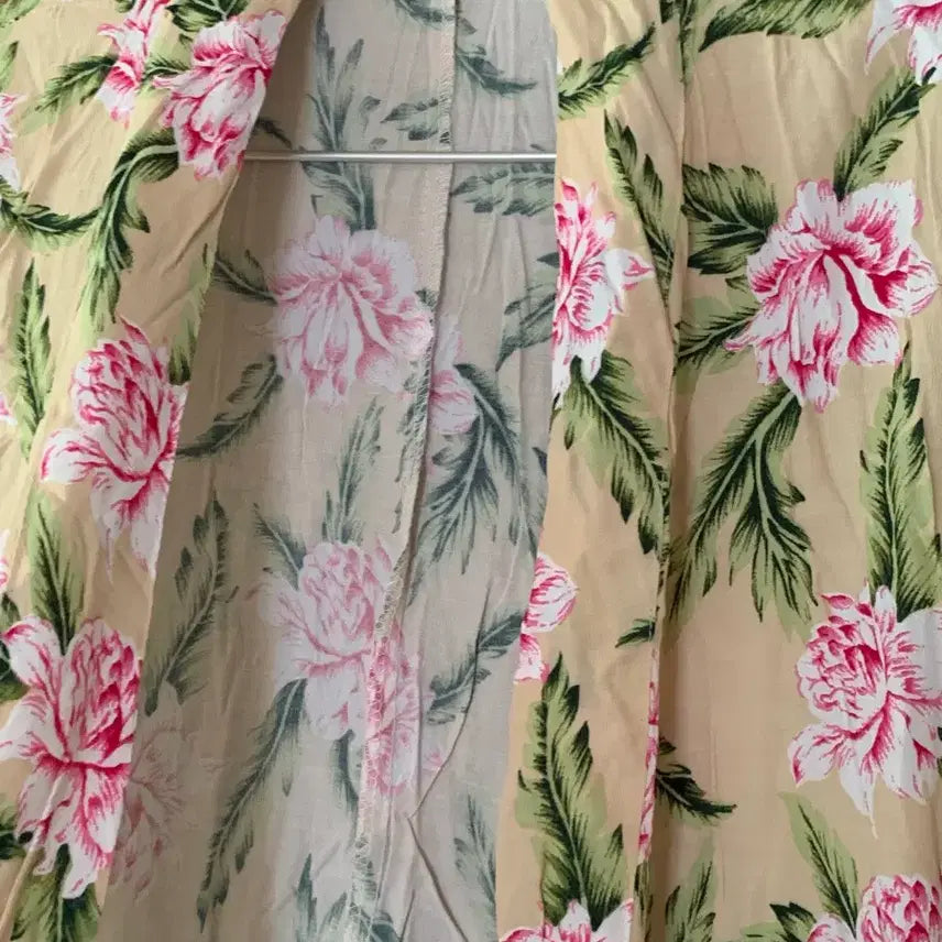 [BUNJANG] Floral Robe Cardigan / 플라워 로브 가디건 (새상품)