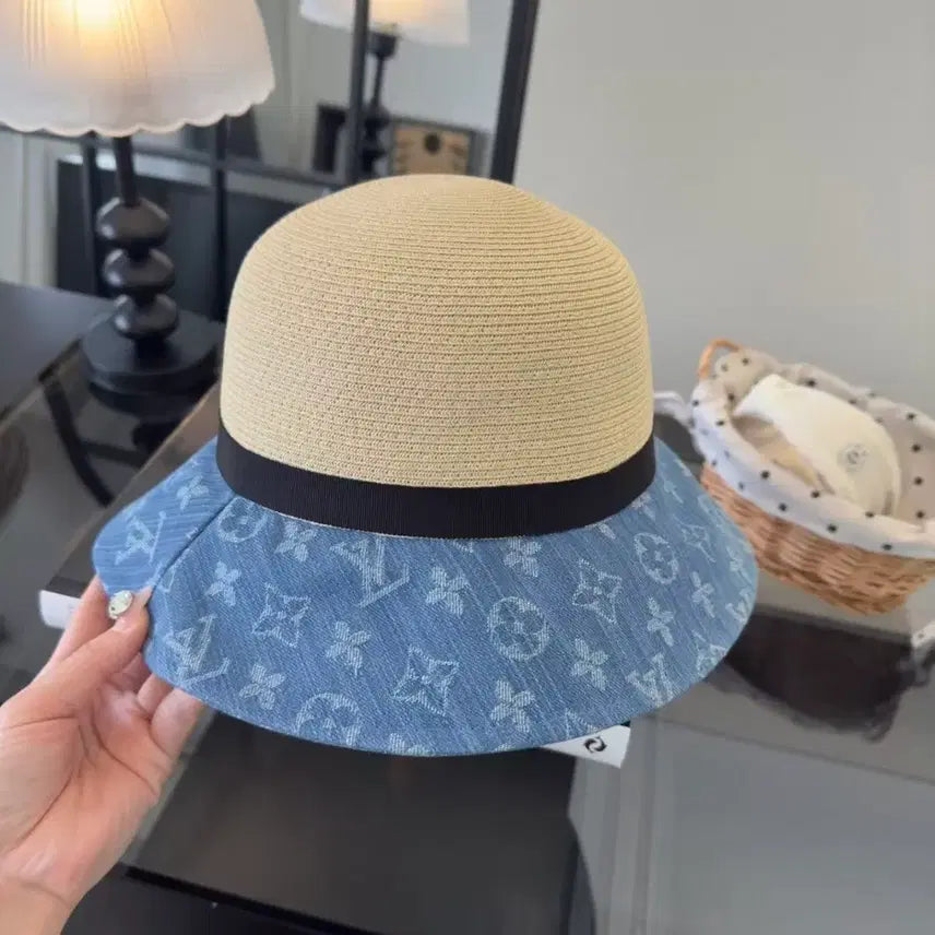 [BUNJANG] Louis Vuitton Monogram Denim Bucket Hat / 루이비통 모노그램 데님 벙거지 모자
