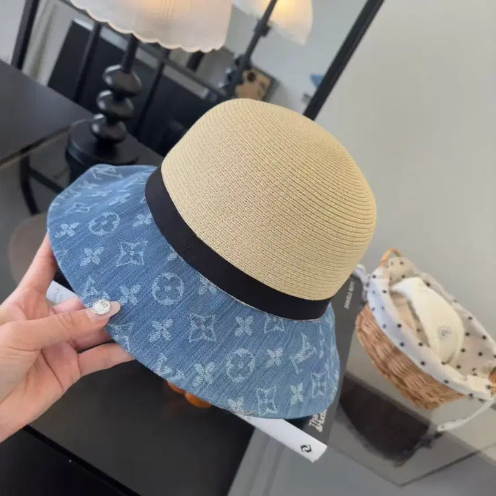 [BUNJANG] Louis Vuitton Monogram Denim Bucket Hat / 루이비통 모노그램 데님 벙거지 모자