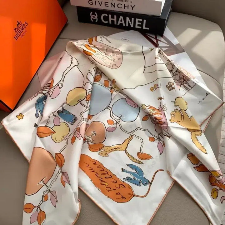 [BUNJANG] Hermes Animal Print Square Scarf / 에르메스 까레 스카프 동물 프린트