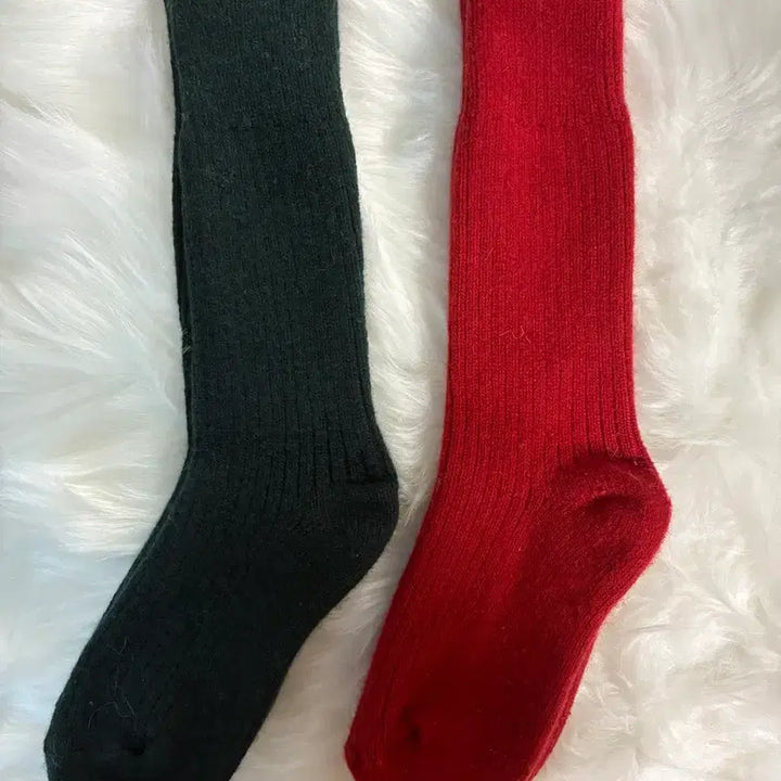 [BUNJANG] Grove Socks (Red, Green) / 그로브 양말(레드,그린)