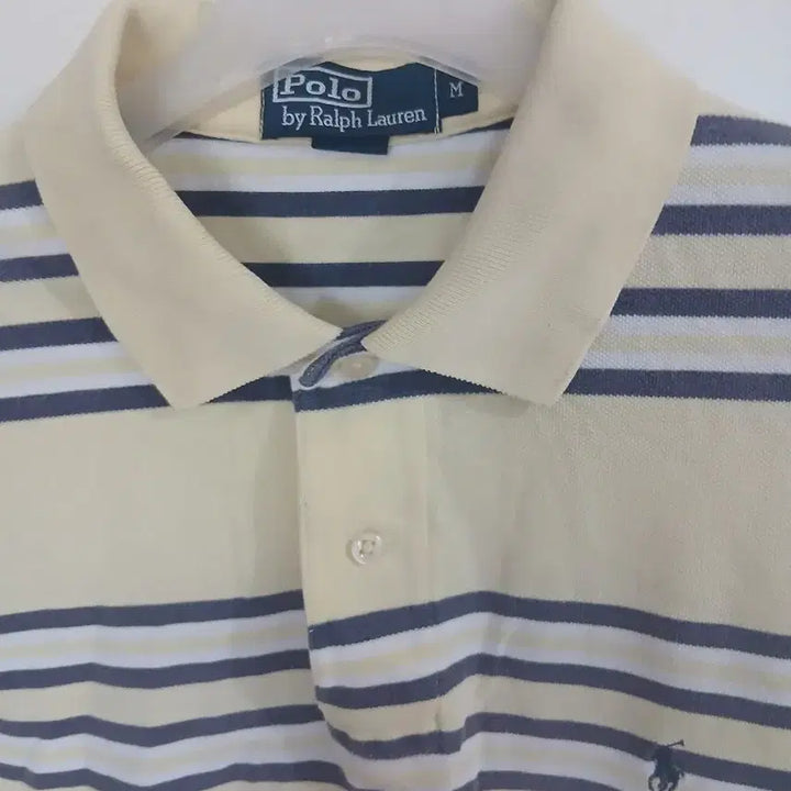 [BUNJANG] Polo Ralph Lauren Striped Short Sleeve Polo Shirt M / 폴로 랄프로렌 스트라이프 반팔 카라티 M