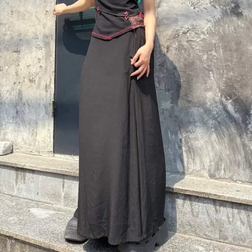 [BUNJANG] Yohji Yamamoto Skirt Black / 요지야마모토 스커트 블랙