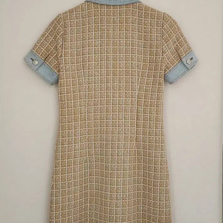 [SOLD OUT] 택만뗀 새거 21 ss 산드로 트위드 원피스 (34)