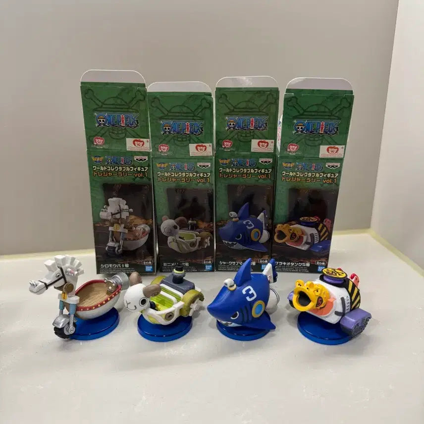 [BUNJANG] One Piece World Collectable Treasure Rally Vol. 1 Submarine Set (4 Figures) / 원피스 월콜 트레져 랠리 1탄 서브머신 4종
