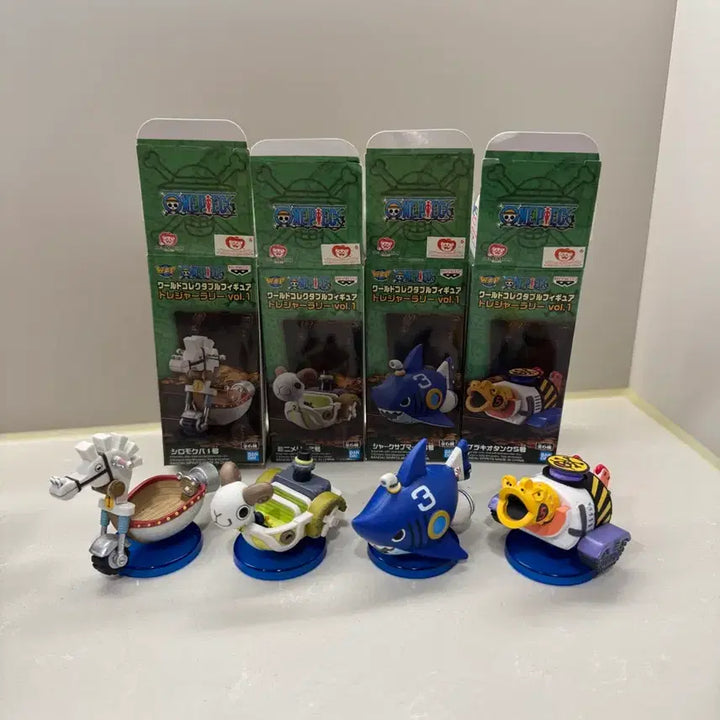 [BUNJANG] One Piece World Collectable Treasure Rally Vol. 1 Submarine Set (4 Figures) / 원피스 월콜 트레져 랠리 1탄 서브머신 4종