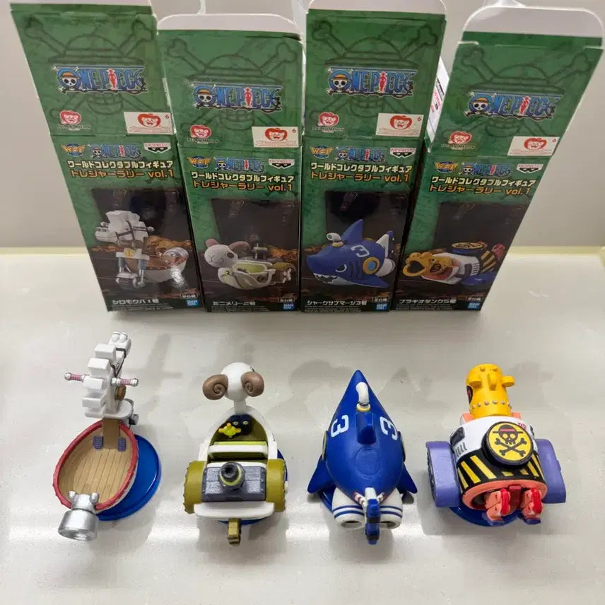 [BUNJANG] One Piece World Collectable Treasure Rally Vol. 1 Submarine Set (4 Figures) / 원피스 월콜 트레져 랠리 1탄 서브머신 4종