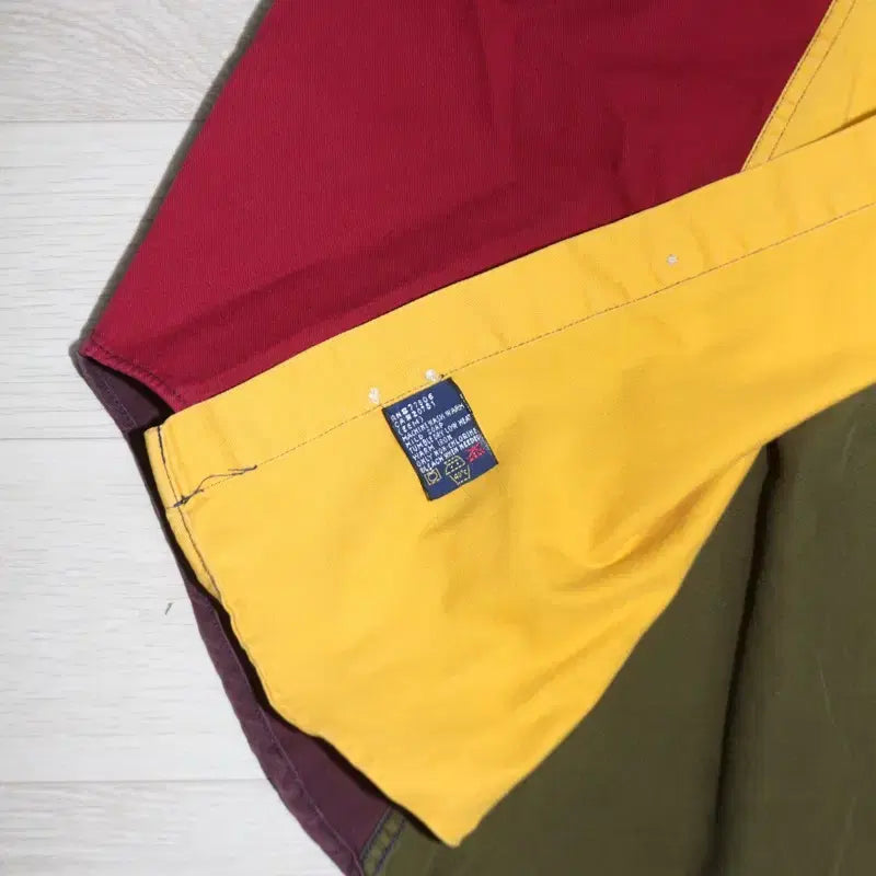 [BUNJANG] Tommy Hilfiger Colorblock Patchwork Shirt / 타미 힐피거 컬러블록 패치워크 셔츠
