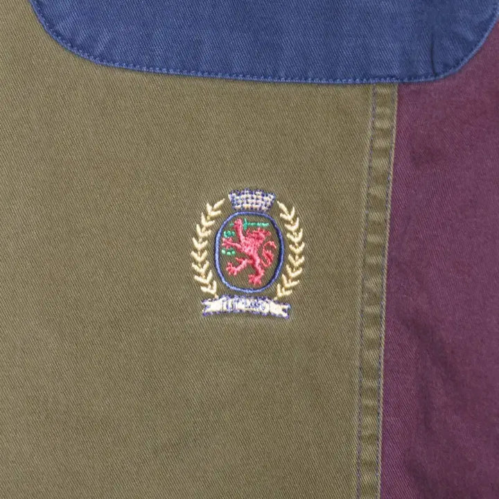 [BUNJANG] Tommy Hilfiger Colorblock Patchwork Shirt / 타미 힐피거 컬러블록 패치워크 셔츠