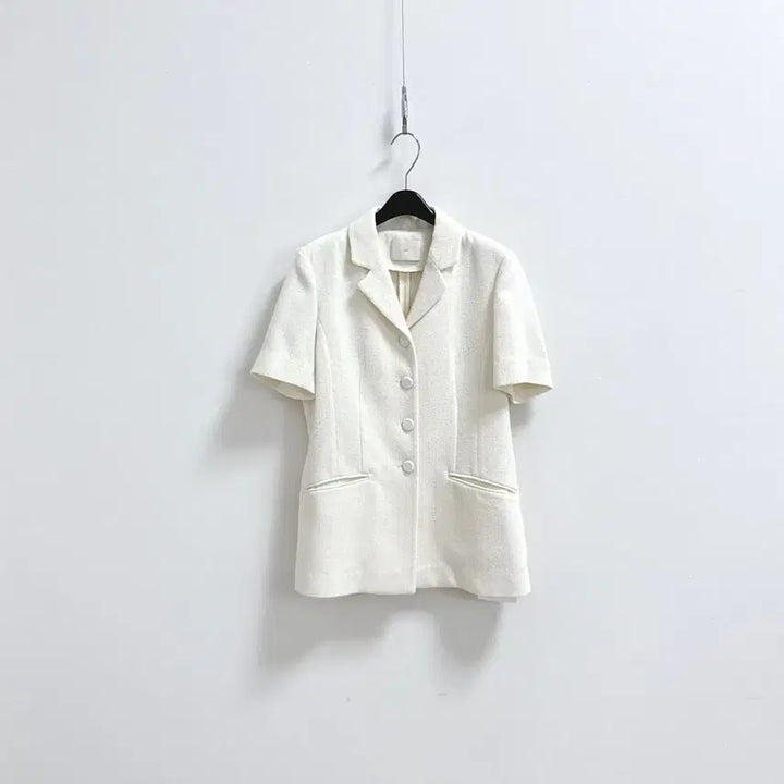 [BUNJANG] ORR Summer Tweed Half Jacket Ivory S / 새) 오르 썸머 트위드 하프 자켓
