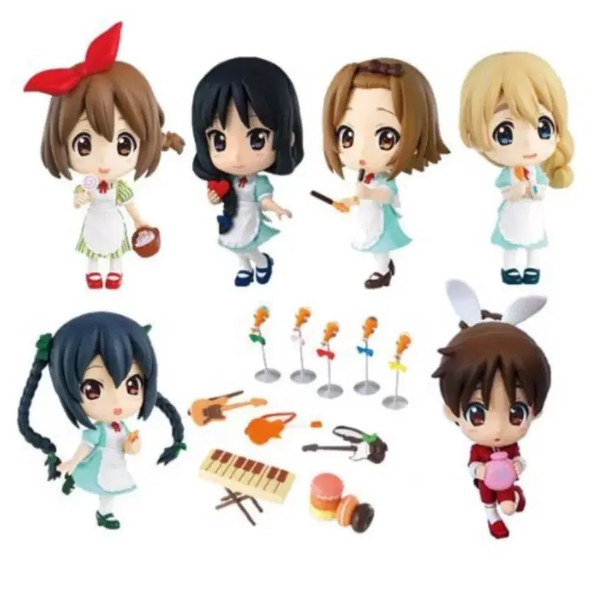 [BUNJANG] K-ON! Alice in Wonderland Chibi-큥 Musical Instrument Full Set / 케이온 이상한 나라의 티타임 앨리스 치비큥 악기 풀세트