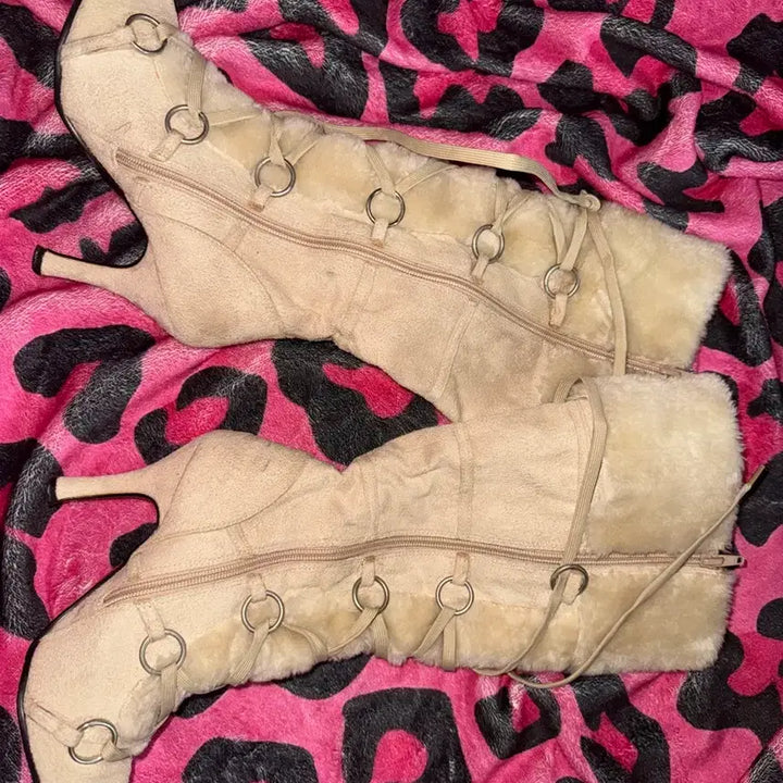 [BUNJANG] Vintage Gal Boots 230 Size / 빈티지 갸루 털 부츠 230 새상태급