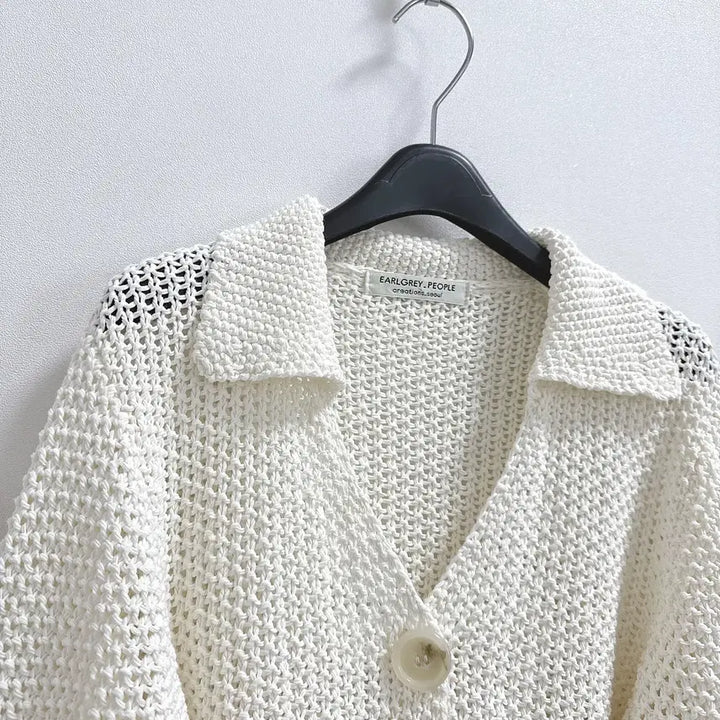 [BUNJANG] Earl Grey People Crochet Cardigan / 얼그레이 피플 크로셰 가디건
