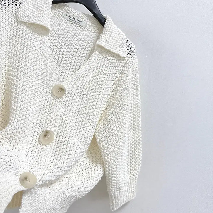 [BUNJANG] Earl Grey People Crochet Cardigan / 얼그레이 피플 크로셰 가디건