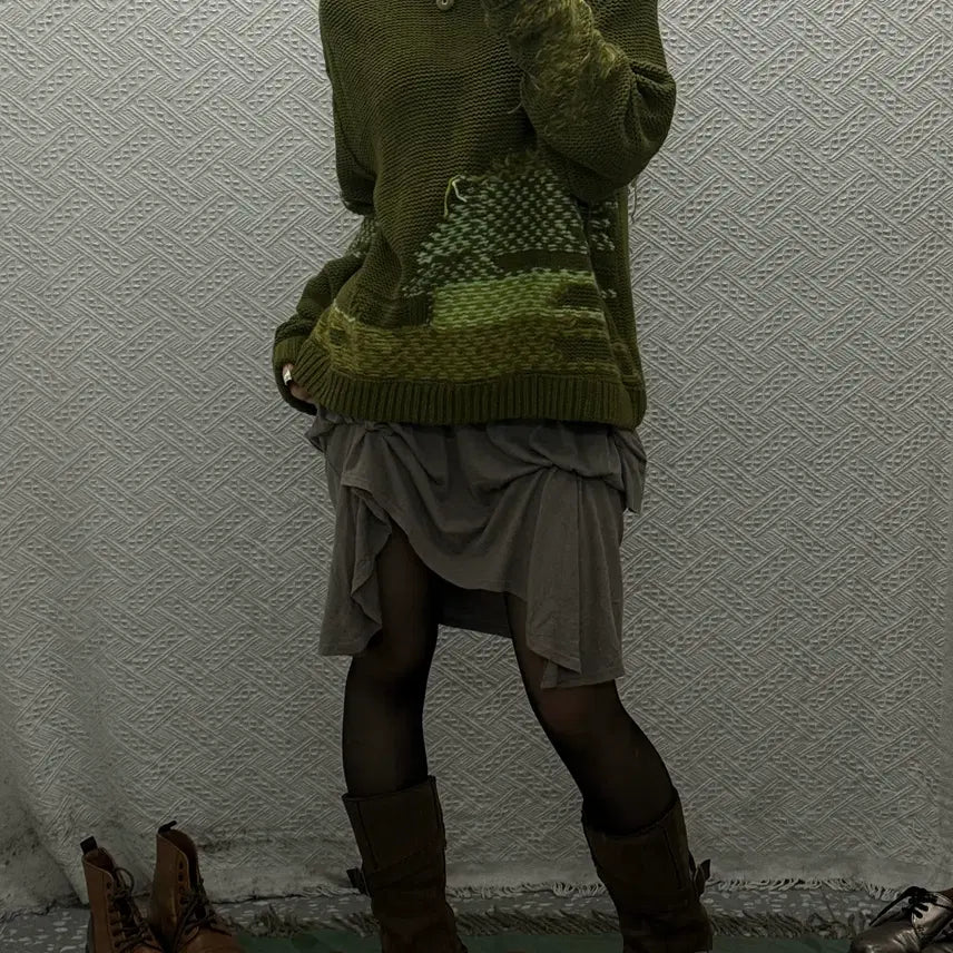 [BUNJANG] Andersson Bell Vintage Ethnic Hippie Knit Sweater / 앤더슨벨 빈티지 아메카지 에스닉 히피 뜨개 니트 K0128