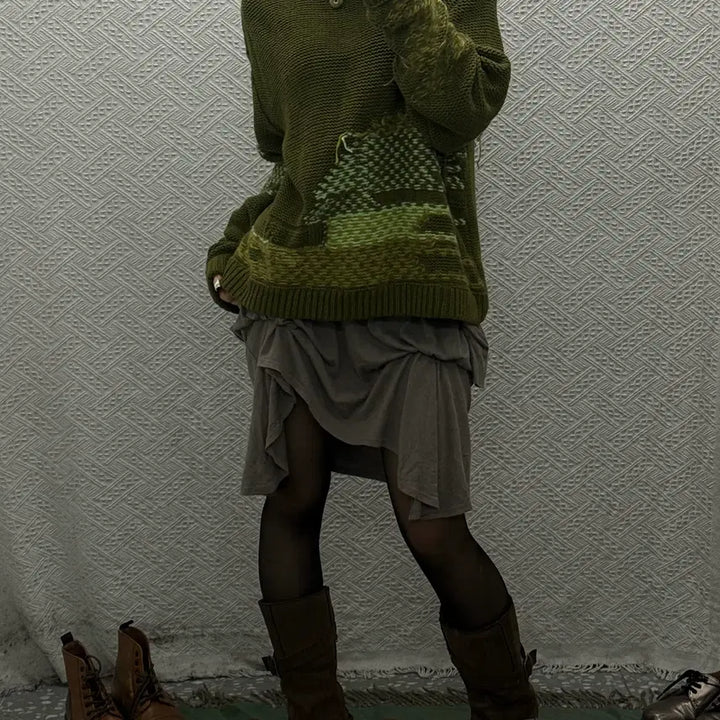 [BUNJANG] Andersson Bell Vintage Ethnic Hippie Knit Sweater / 앤더슨벨 빈티지 아메카지 에스닉 히피 뜨개 니트 K0128