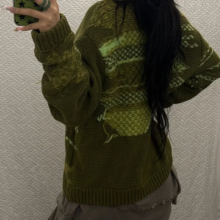 [BUNJANG] Andersson Bell Vintage Ethnic Hippie Knit Sweater / 앤더슨벨 빈티지 아메카지 에스닉 히피 뜨개 니트 K0128