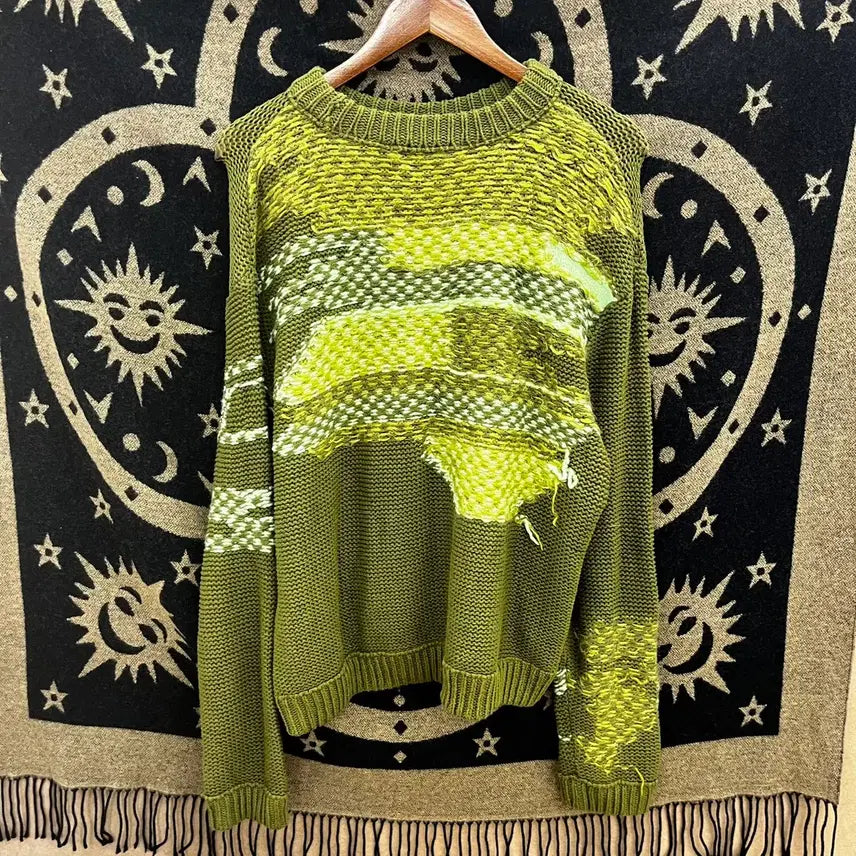 [BUNJANG] Andersson Bell Vintage Ethnic Hippie Knit Sweater / 앤더슨벨 빈티지 아메카지 에스닉 히피 뜨개 니트 K0128