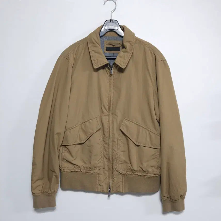 [BUNJANG] Uniqlo Beige Tanker Blouson Jacket / 유니클로(UNIQLO) 베이지 탱커 블루종 자켓 / 봄가을 집업 점퍼