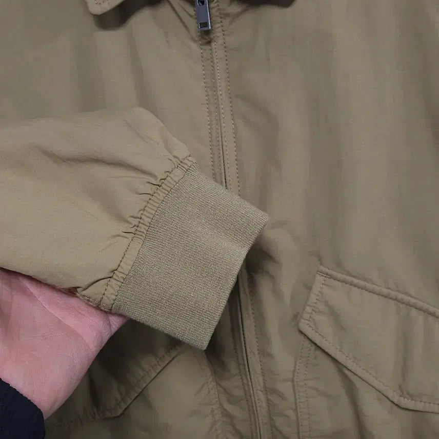 [BUNJANG] Uniqlo Beige Tanker Blouson Jacket / 유니클로(UNIQLO) 베이지 탱커 블루종 자켓 / 봄가을 집업 점퍼
