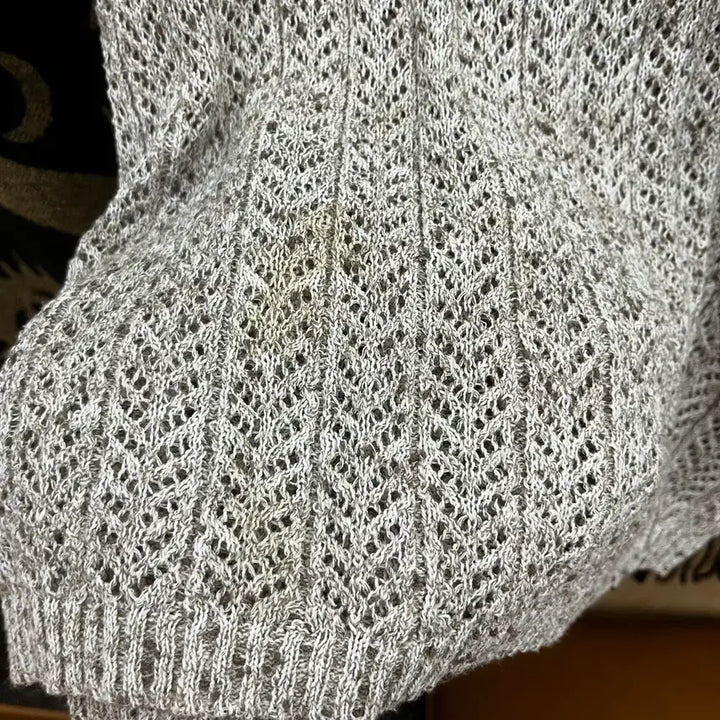 [BUNJANG] Bohemian Crochet Knit Vest / 빈티지 보헤미안 코지 모리 버튼 레이스 뜨개 니트 베스트 K0130