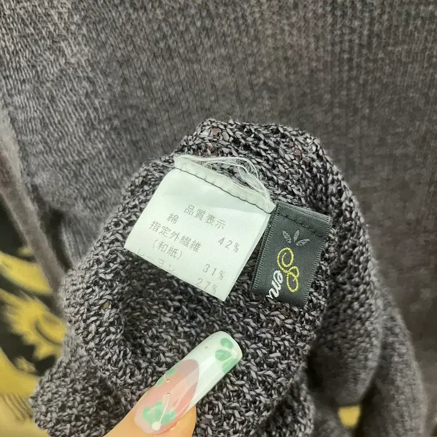 [BUNJANG] Vintage Cozy Knitted Cape Cardigan / 빈티지 러블리 코지 모리 버튼 케이프 뜨개 니트 가디건 K0131