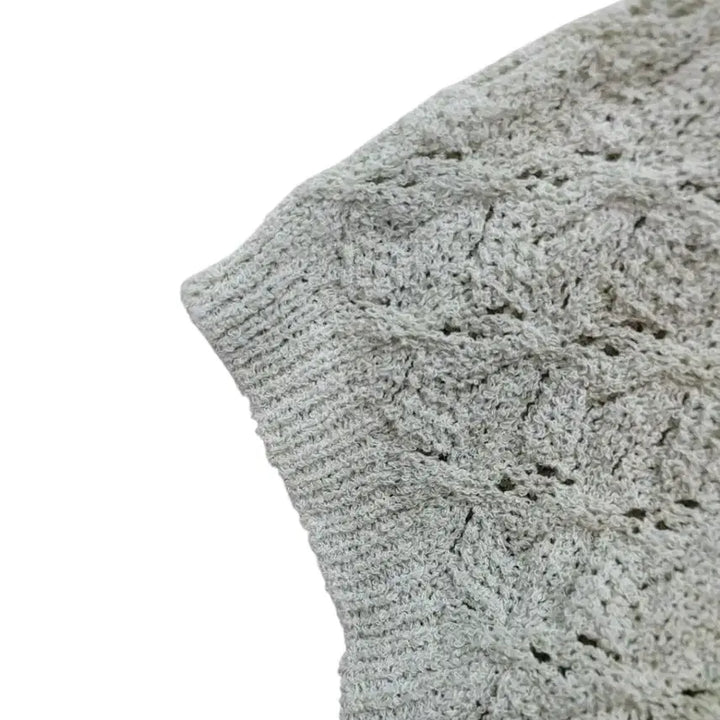 [BUNJANG] Lacoste Mint Green Cotton Knit Sweater / 라코스테 일본정품 연한 민트그린 컬러 면100퍼  니트