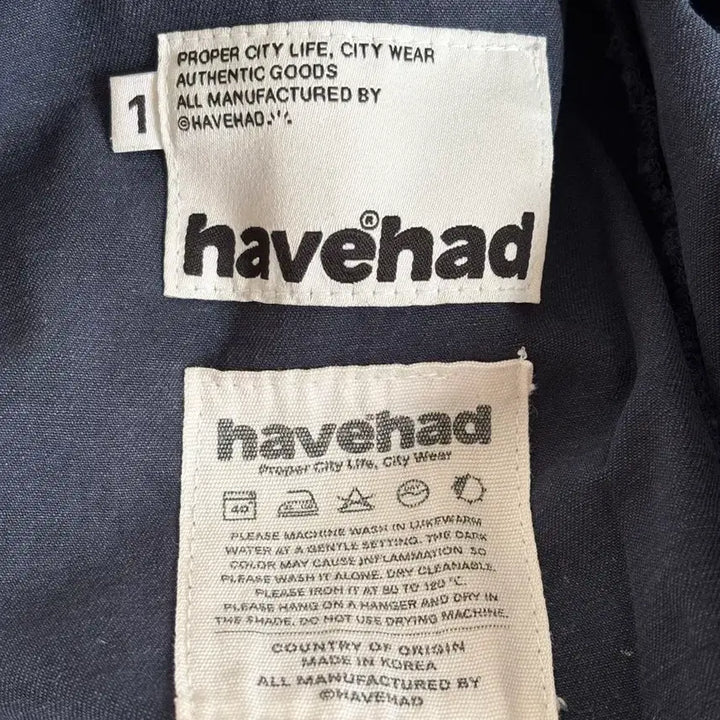 [BUNJANG] havehad Cotton Pants Navy / havehad 해브해드 코튼 팬츠 네이비
