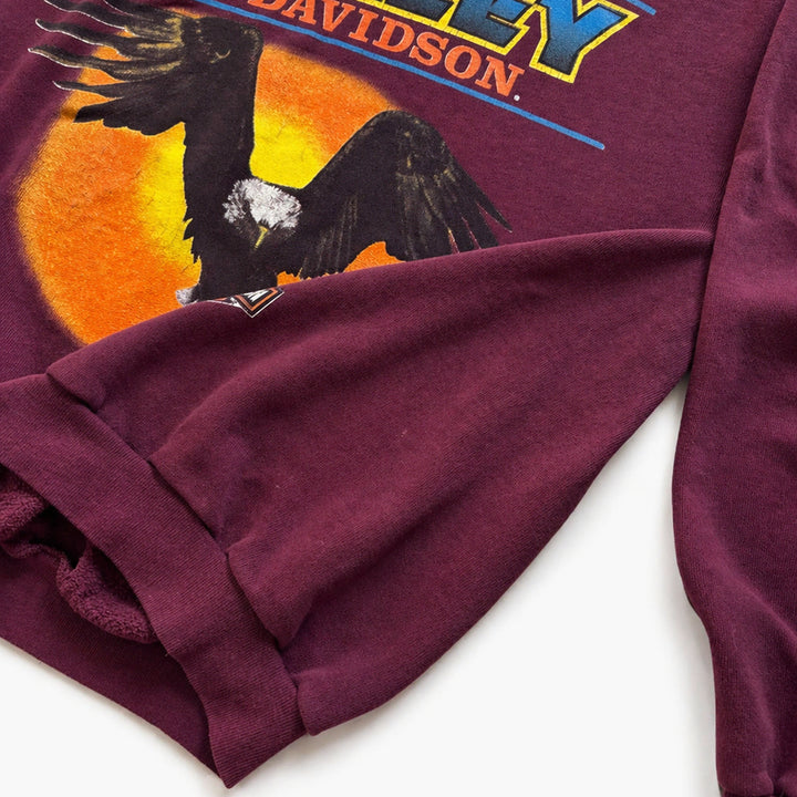 [BUNJANG] Harley Davidson Eagle Print Sweatshirt / 할리 데이비슨 프린팅 스웻셔츠 L(100~105)