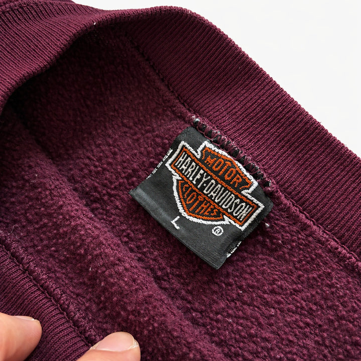 [BUNJANG] Harley Davidson Eagle Print Sweatshirt / 할리 데이비슨 프린팅 스웻셔츠 L(100~105)