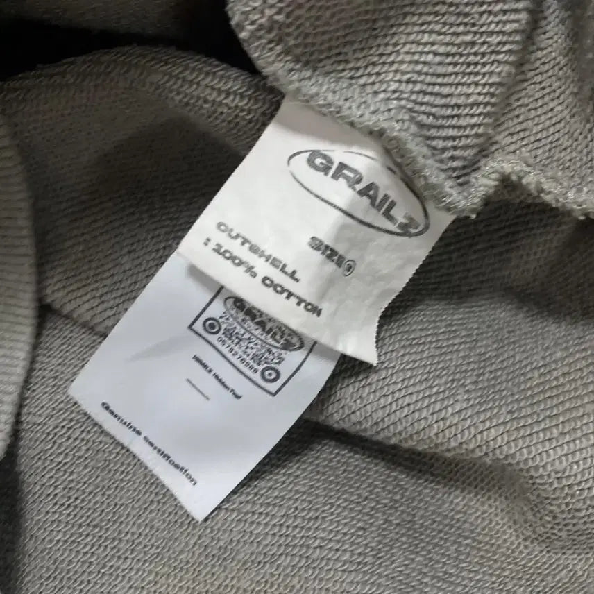 [BUNJANG] Grails Big Logo Gray Hoodie / 그레일즈 빅로고 그레이 후드티