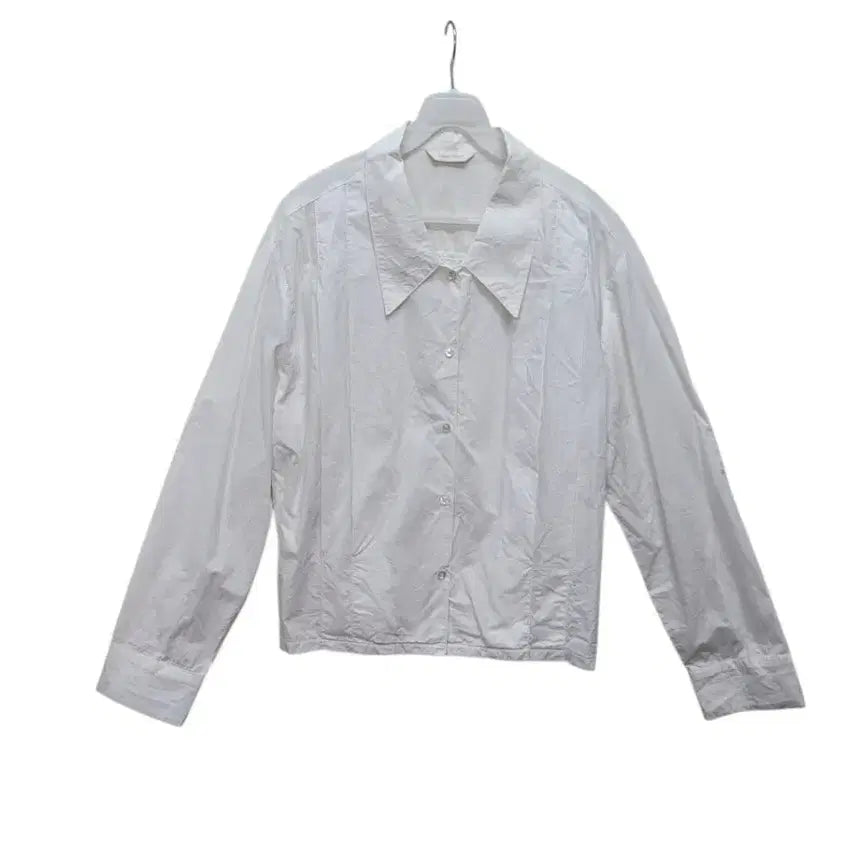 [BUNJANG] White 100% Cotton Blouse / 면100퍼 화이트 남방 블라우스