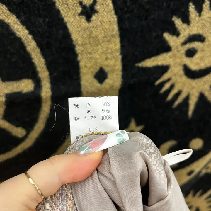 [BUNJANG] Vintage Herringbone Tweed Flare Midi Skirt / 빈티지 캐주얼 코지 헤링본 트위드 플레어 미디스커트  K0133