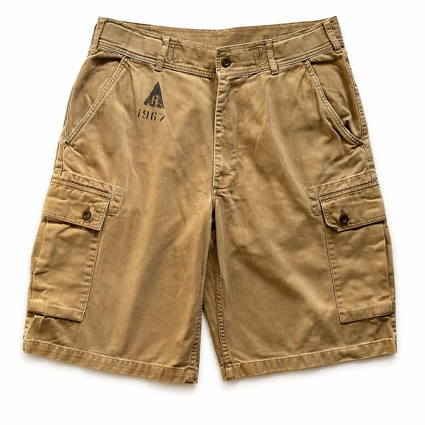 [BUNJANG] Polo Jeans HBT Cargo Half Pants / 폴로 진스 HBT 카고 하프 팬츠 36~37"