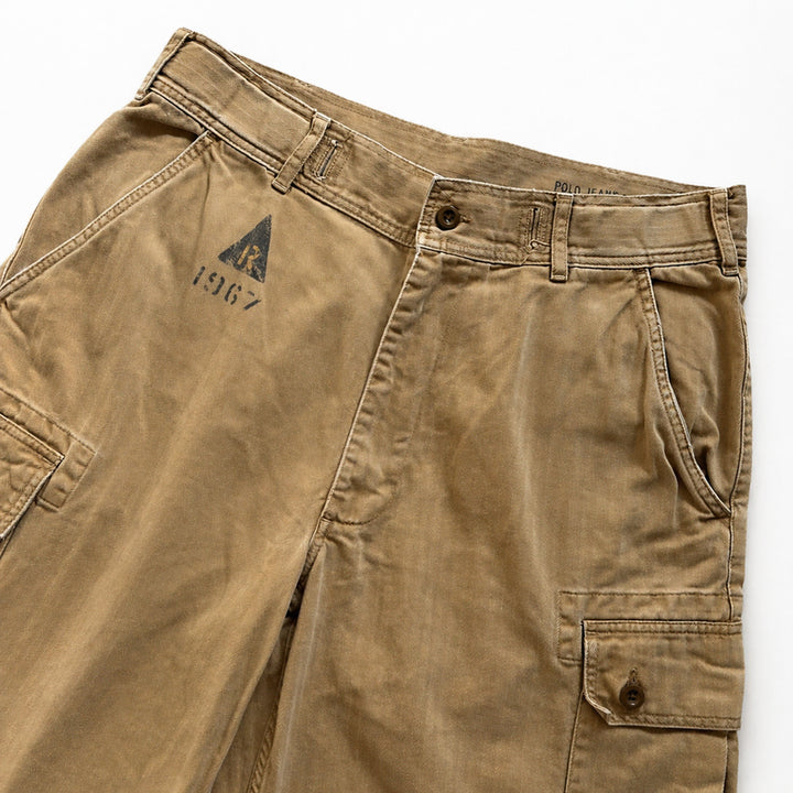 [BUNJANG] Polo Jeans HBT Cargo Half Pants / 폴로 진스 HBT 카고 하프 팬츠 36~37"