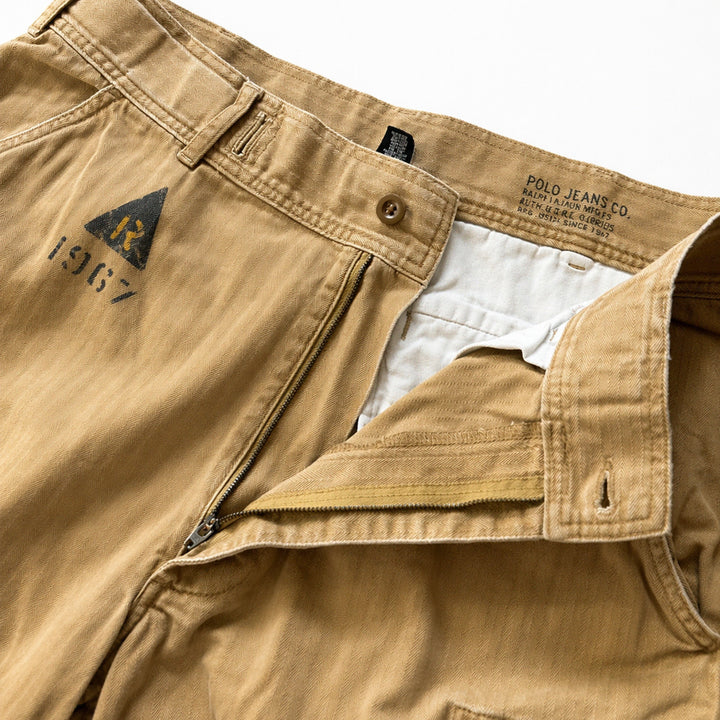 [BUNJANG] Polo Jeans HBT Cargo Half Pants / 폴로 진스 HBT 카고 하프 팬츠 36~37"