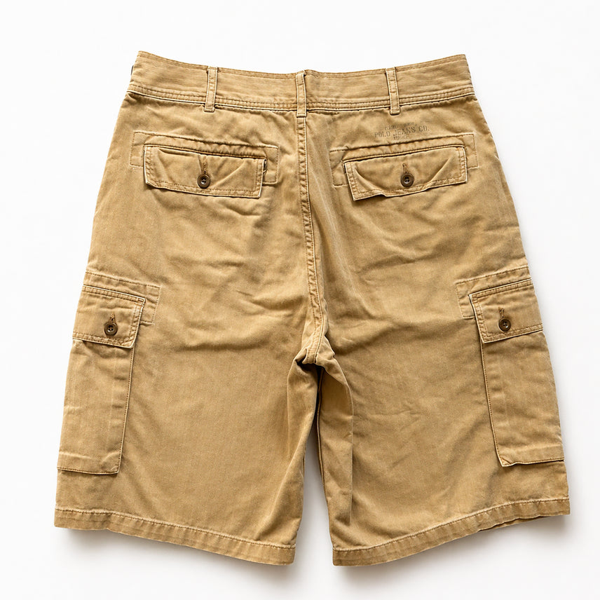 [BUNJANG] Polo Jeans HBT Cargo Half Pants / 폴로 진스 HBT 카고 하프 팬츠 36~37"