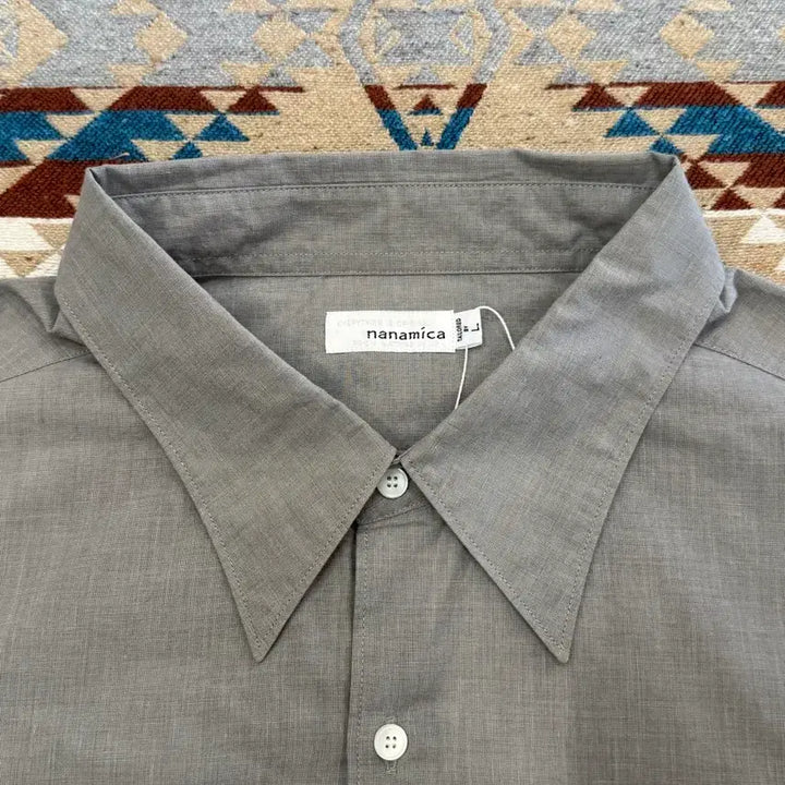 [BUNJANG] Nanamica Regular Collar End On End Shirt Heather Gray / [L] 나나미카 레귤러 카라 엔드 온 엔드 셔츠 헤더 그레이