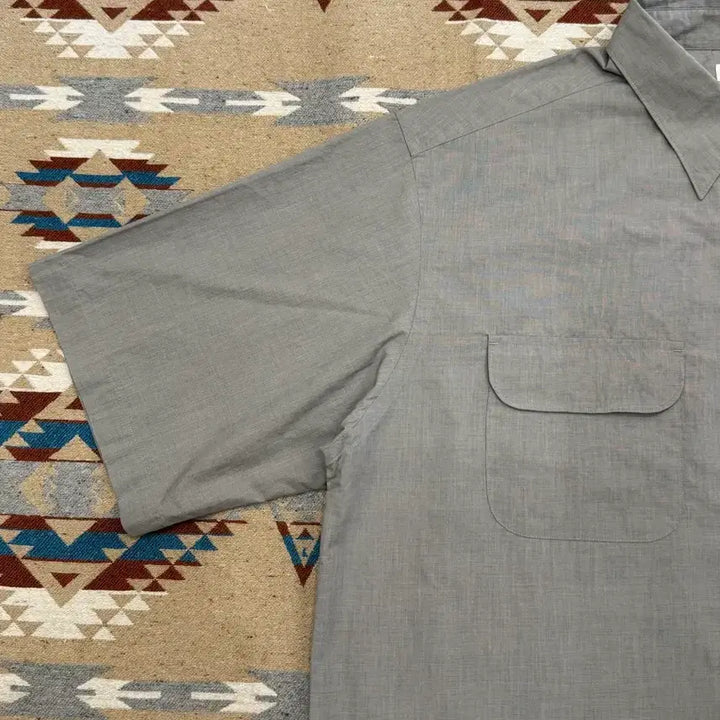 [BUNJANG] Nanamica Regular Collar End On End Shirt Heather Gray / [L] 나나미카 레귤러 카라 엔드 온 엔드 셔츠 헤더 그레이