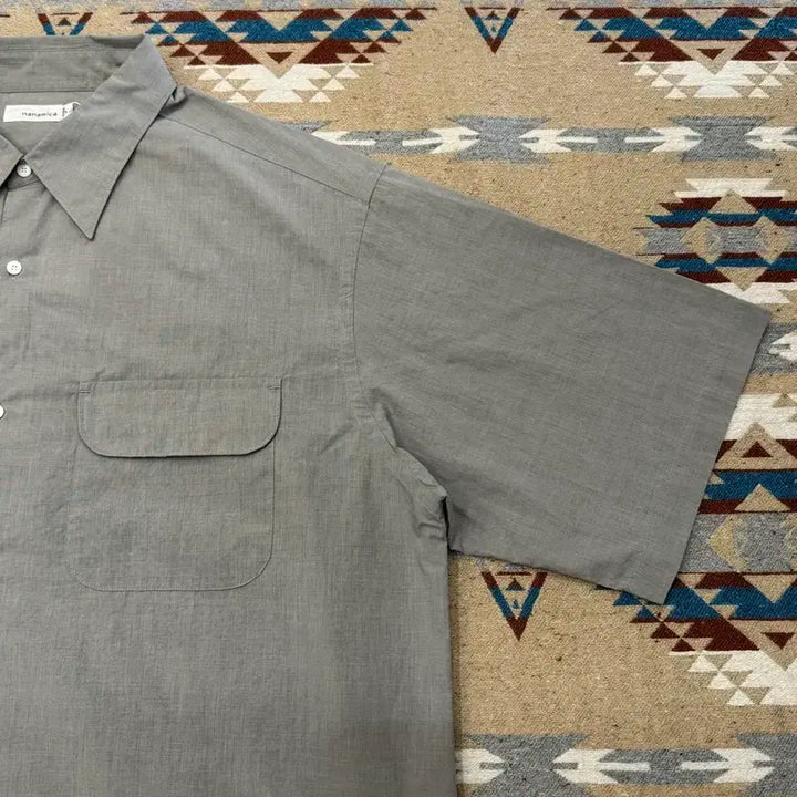 [BUNJANG] Nanamica Regular Collar End On End Shirt Heather Gray / [L] 나나미카 레귤러 카라 엔드 온 엔드 셔츠 헤더 그레이