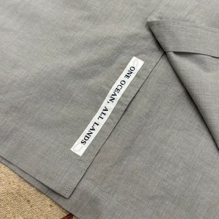 [BUNJANG] Nanamica Regular Collar End On End Shirt Heather Gray / [L] 나나미카 레귤러 카라 엔드 온 엔드 셔츠 헤더 그레이