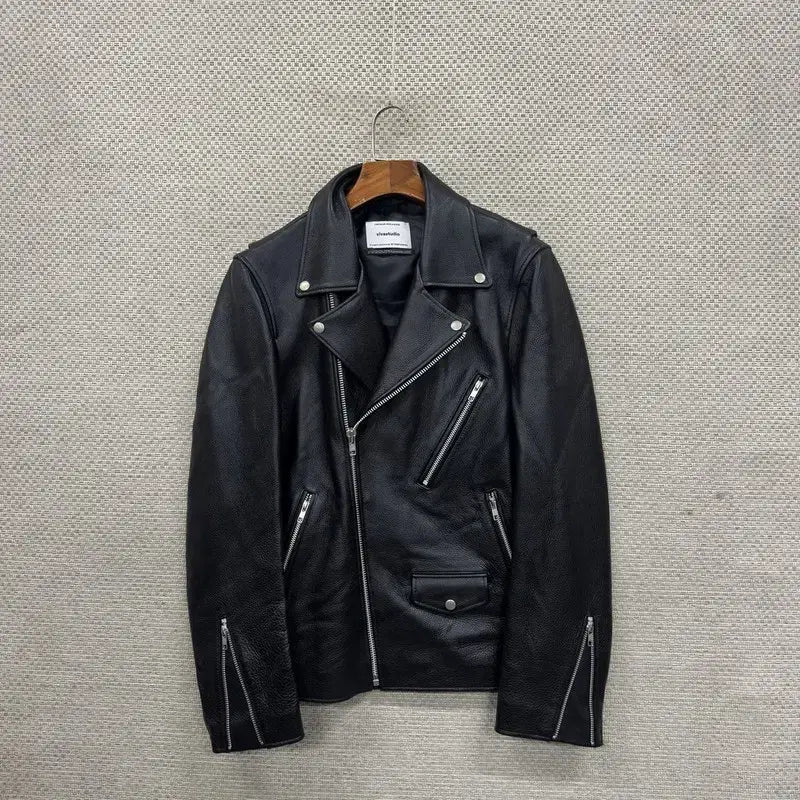 [BUNJANG] VIVASTUDIO Leather Jacket L A10000 / 비바스튜디오 라이더 가죽 자켓 L A10000