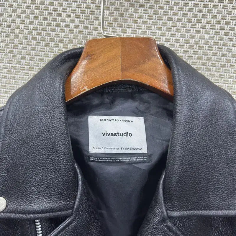 [BUNJANG] VIVASTUDIO Leather Jacket L A10000 / 비바스튜디오 라이더 가죽 자켓 L A10000