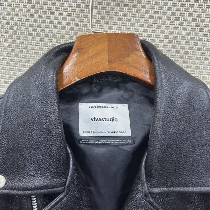[BUNJANG] VIVASTUDIO Leather Jacket L A10000 / 비바스튜디오 라이더 가죽 자켓 L A10000