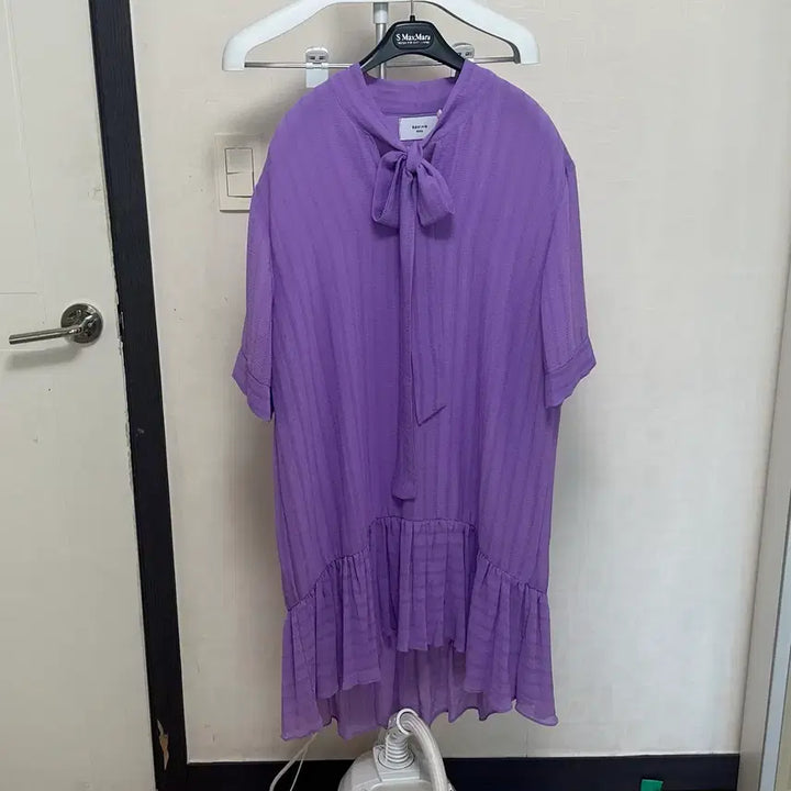 [BUNJANG] Purple Ruffle Dress / 연보라  원피스(프리)새상품