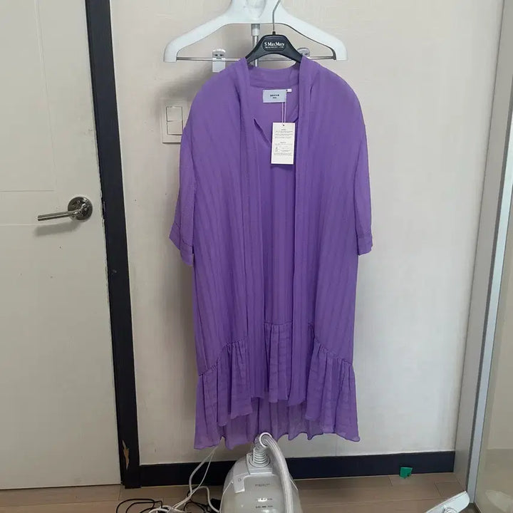 [BUNJANG] Purple Ruffle Dress / 연보라  원피스(프리)새상품